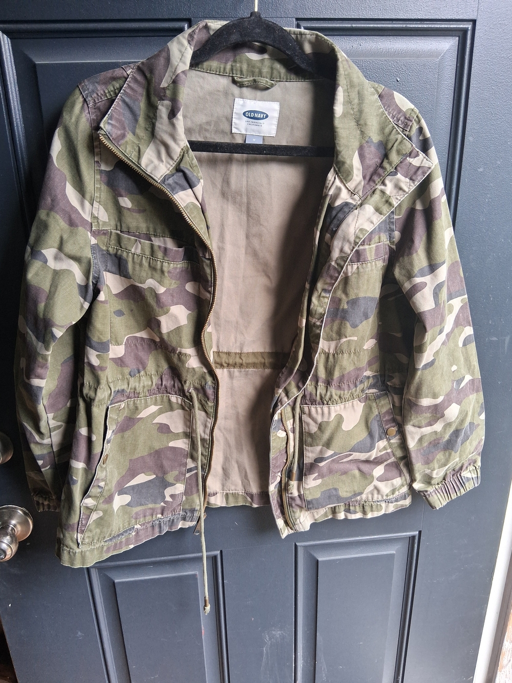 Old Navy Women’s Camo Utility Jacket - Green & Brown